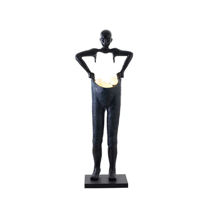 Man Carrying Pants Statue Floor Lamp - Nuvé