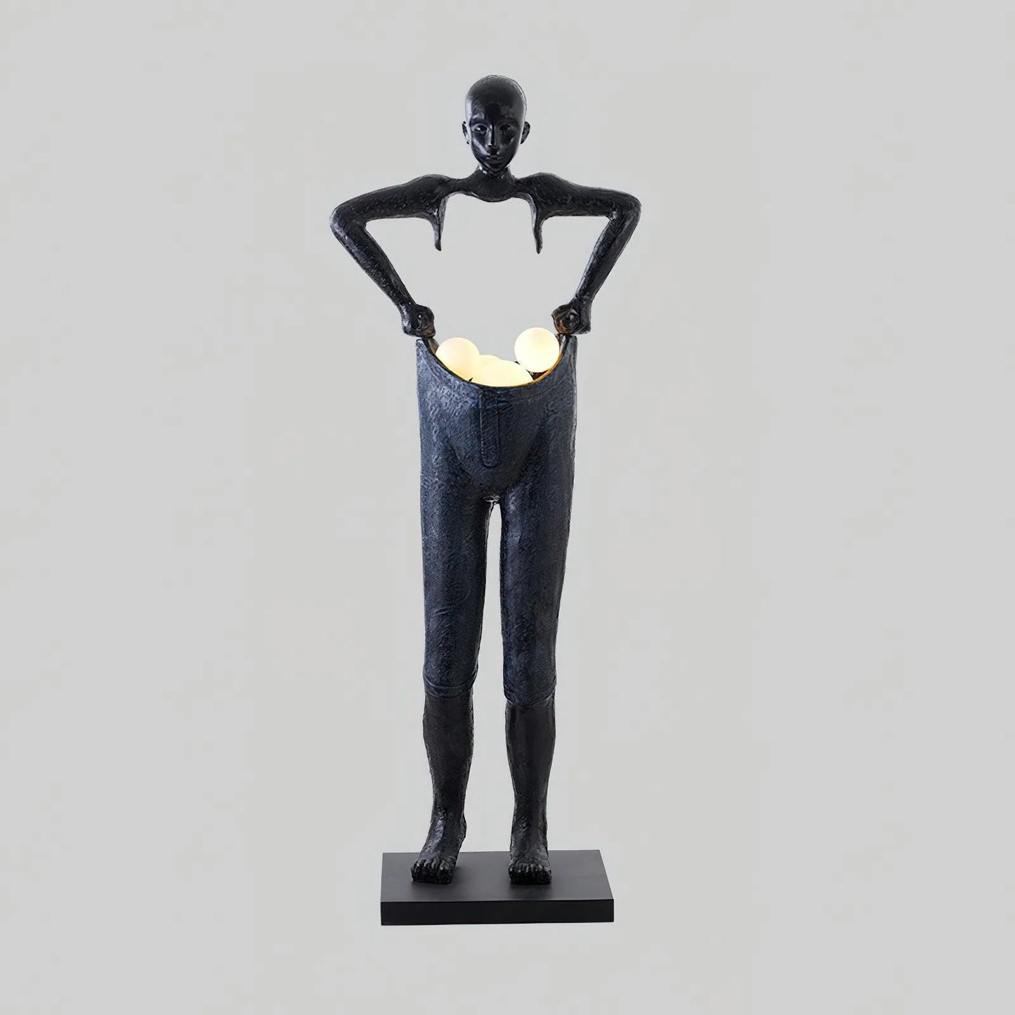 Man Carrying Pants Statue Floor Lamp - Nuvé