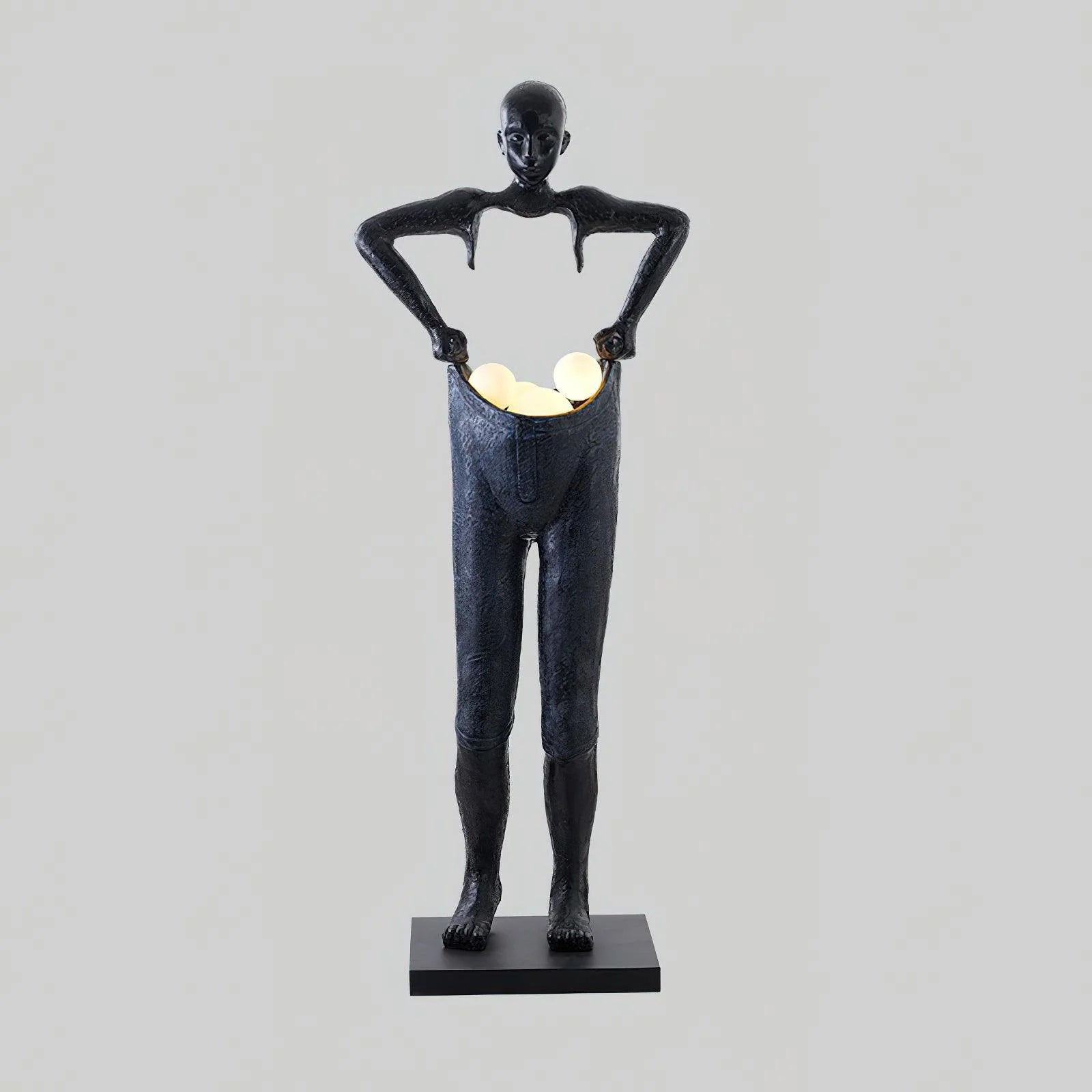 Man Carrying Pants Statue Floor Lamp - Nuvé