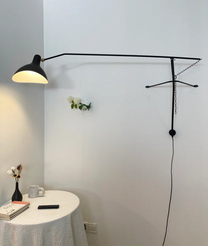 Spiral Mantis Arm Wall Lamp