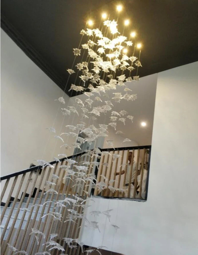 Maple Leaf Glass Chandelier - Nuvé