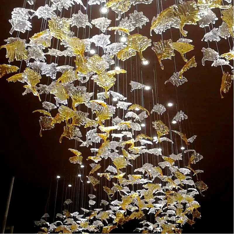 Maple Leaf Glass Chandelier - Nuvé