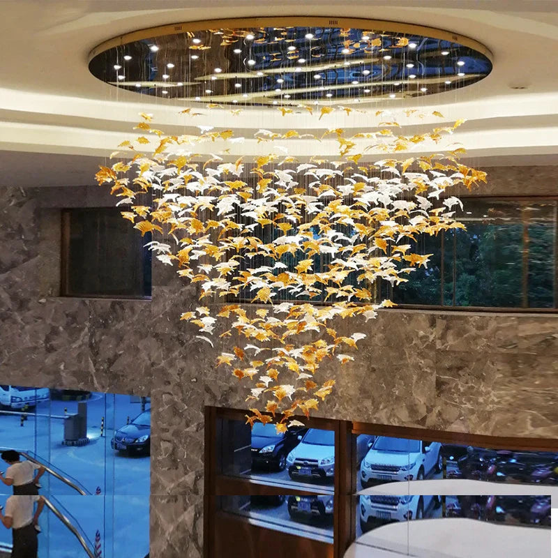 Maple Leaf Glass Chandelier - Nuvé