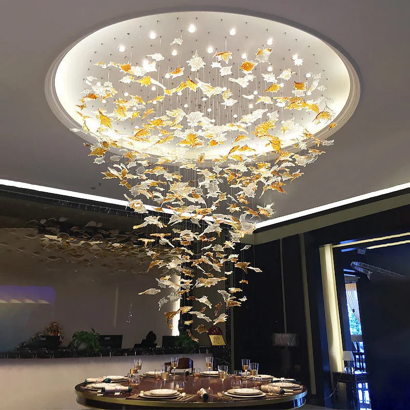 Maple Leaf Glass Chandelier - Nuvé
