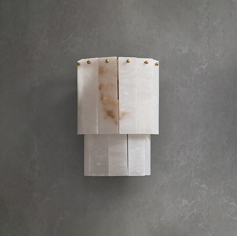 Alabaster 2 Layer Wall Lamp - Nuvé