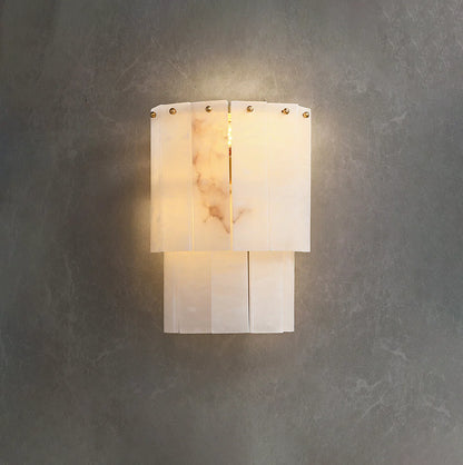 Alabaster 2 Layer Wall Lamp - Nuvé