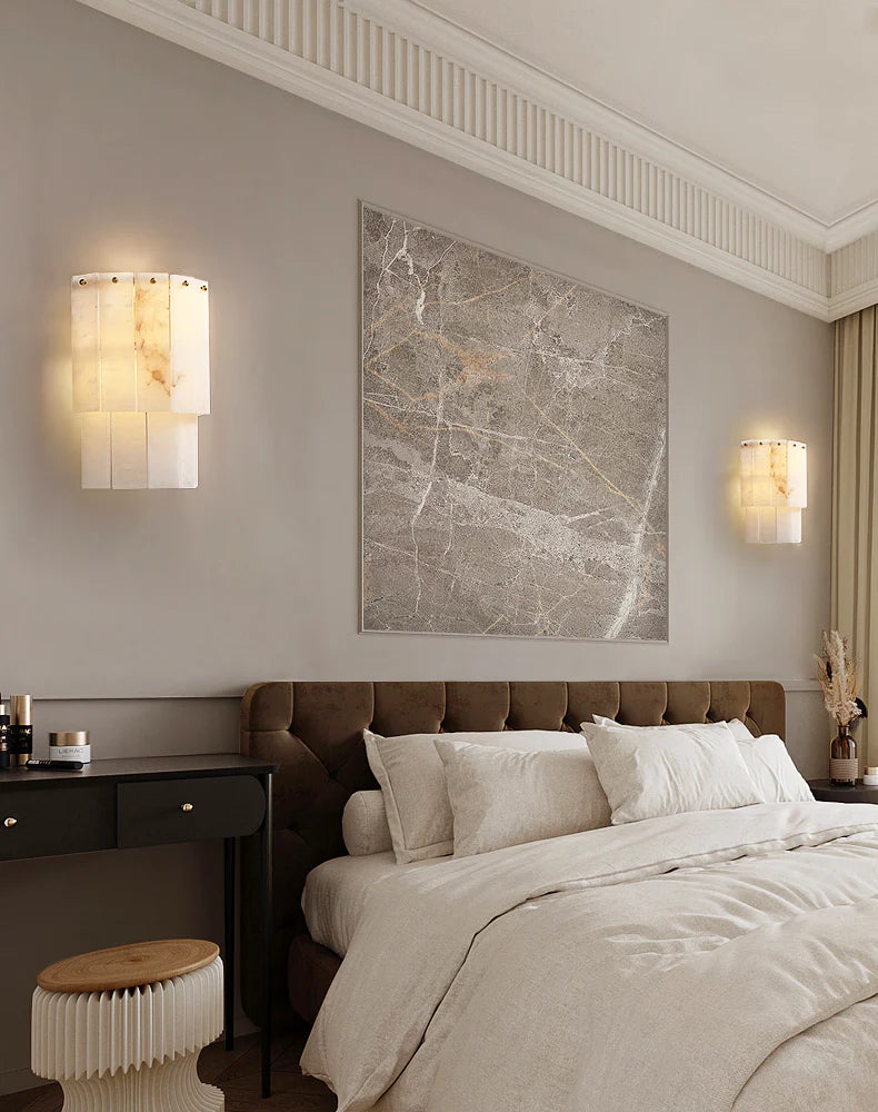 Alabaster 2 Layer Wall Lamp - Nuvé
