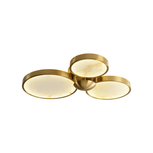 Alabaster 3 Heads Disc Ceiling Light - Nuvé