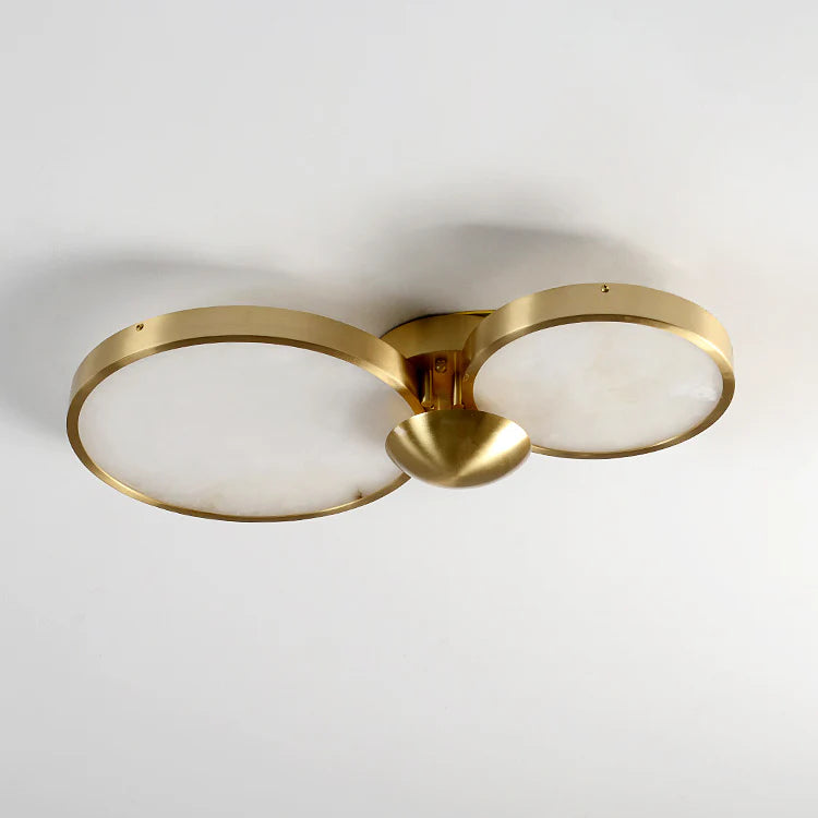 Alabaster 3 Heads Disc Ceiling Light - Nuvé