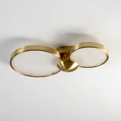 Alabaster 3 Heads Disc Ceiling Light - Nuvé