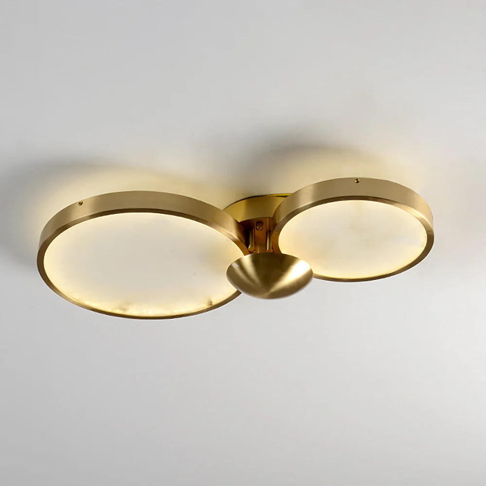Alabaster 3 Heads Disc Ceiling Light - Nuvé