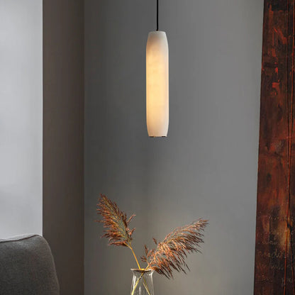 Alabaster Flute Pendant Light