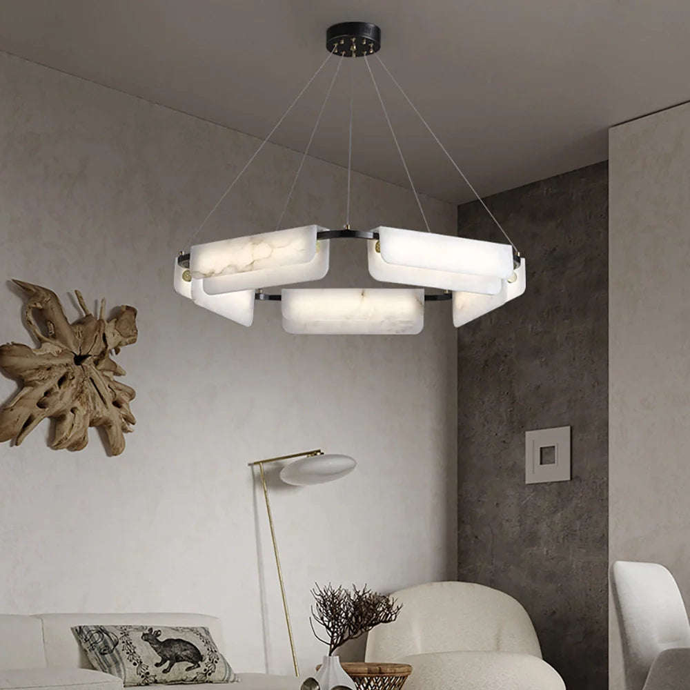Alabaster Modern Chandelier - Nuvé