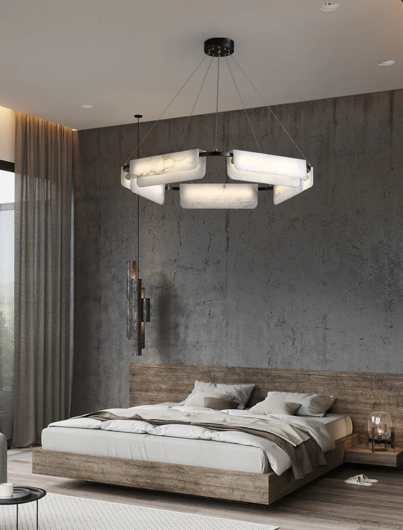 Alabaster Modern Chandelier - Nuvé