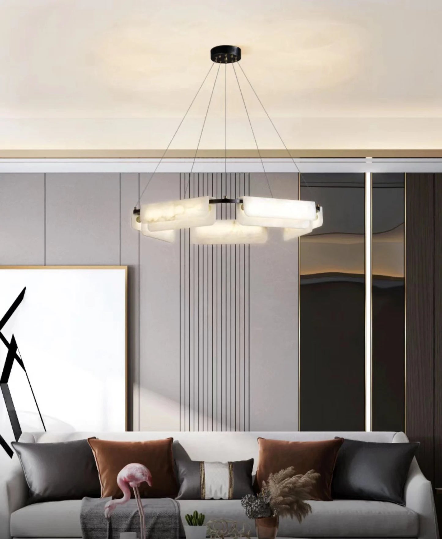 Alabaster Modern Chandelier - Nuvé