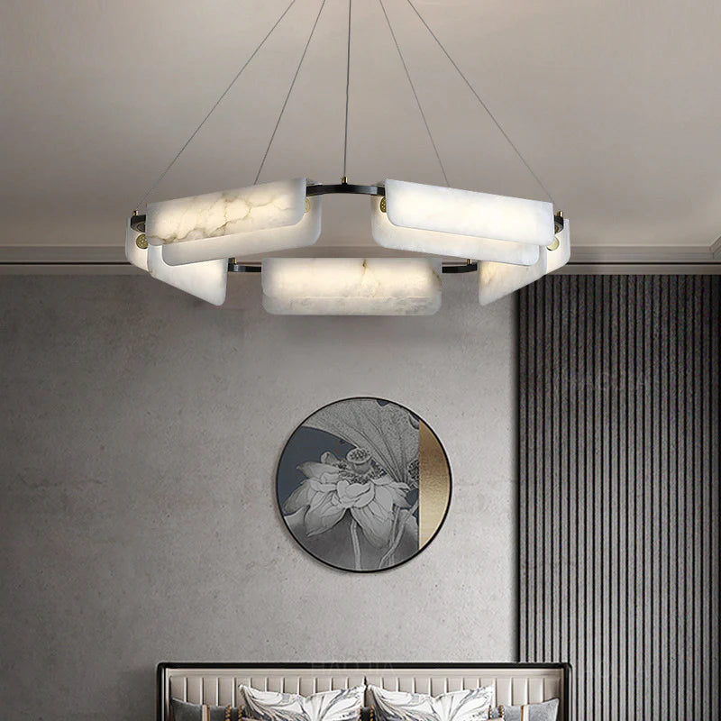 Alabaster Modern Chandelier - Nuvé