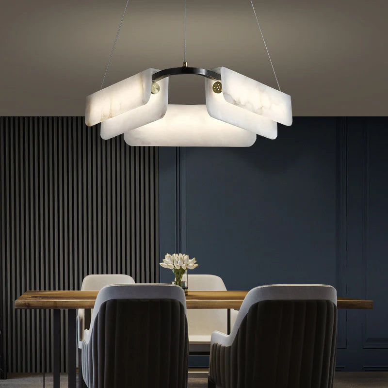 Alabaster Modern Chandelier - Nuvé