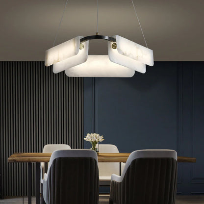 Alabaster Modern Chandelier - Nuvé