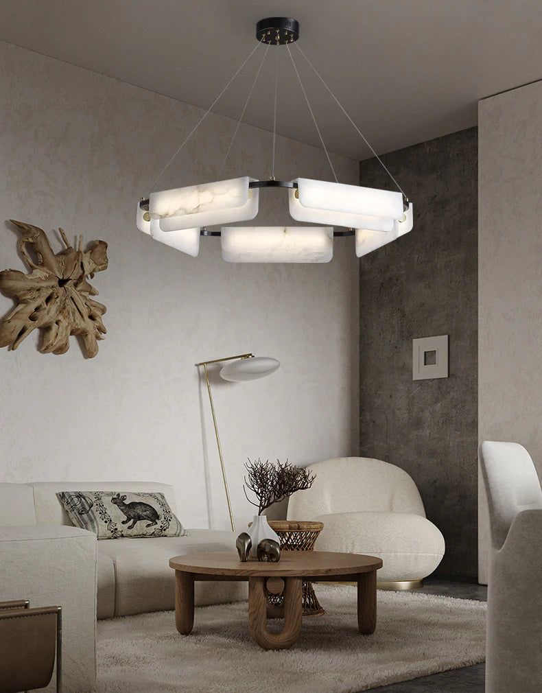 Alabaster Modern Chandelier - Nuvé
