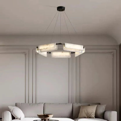Alabaster Modern Chandelier - Nuvé