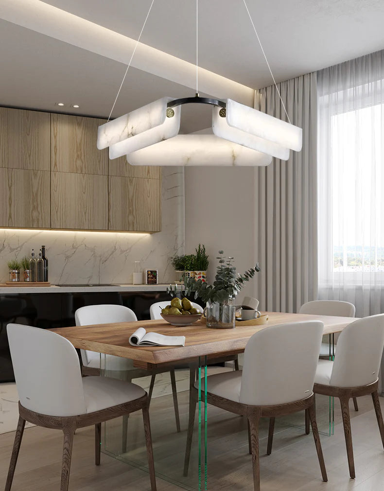Alabaster Modern Chandelier - Nuvé