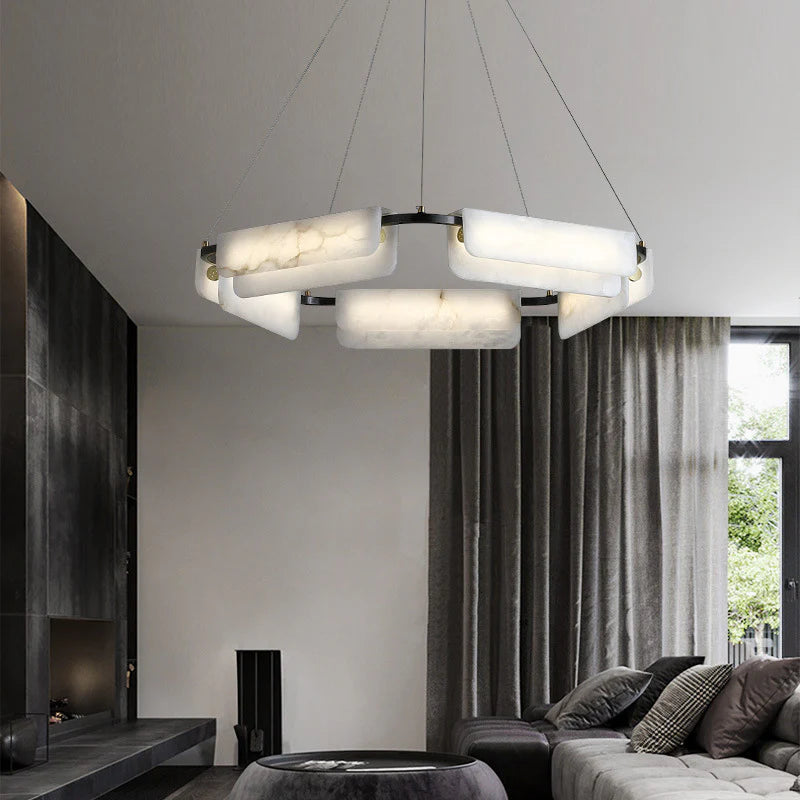Alabaster Modern Chandelier - Nuvé