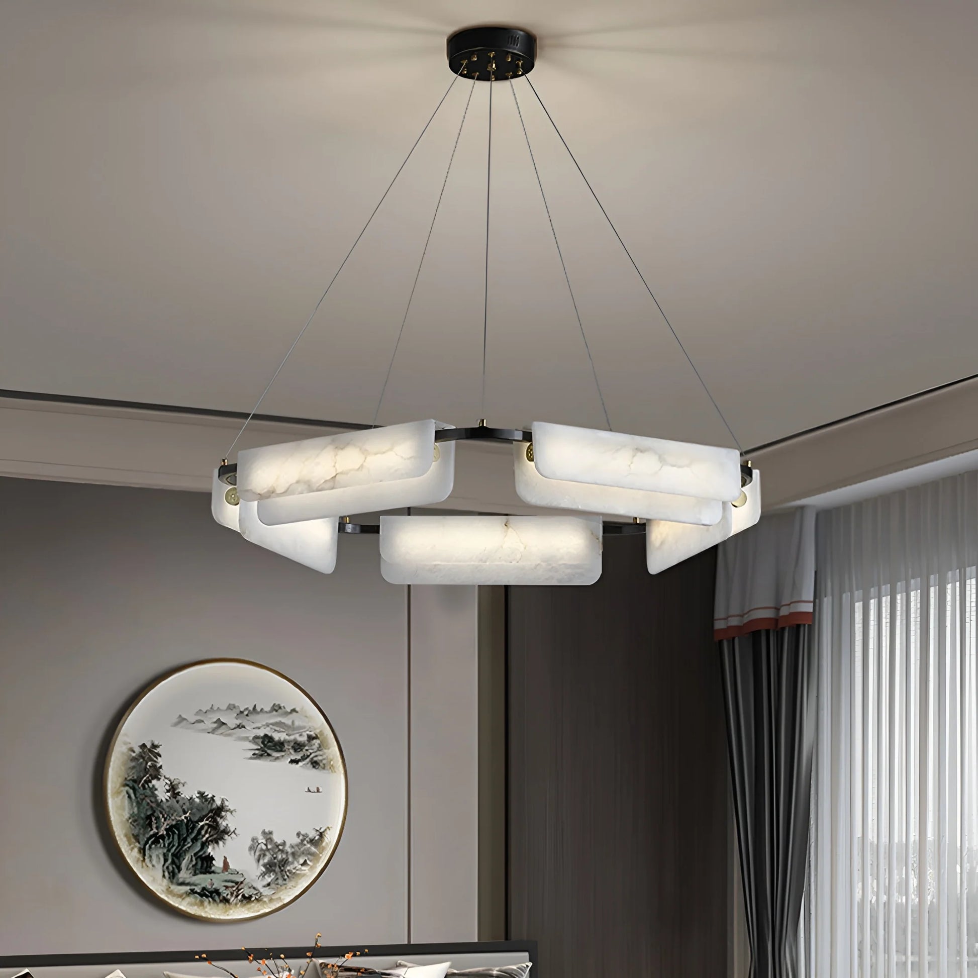 Alabaster Modern Chandelier - Nuvé
