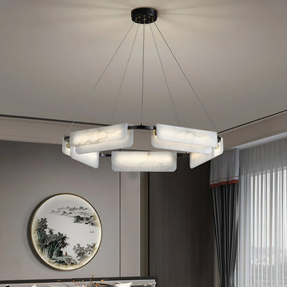 Alabaster Modern Chandelier - Nuvé