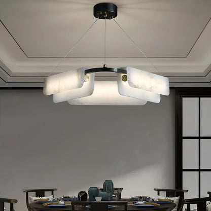 Alabaster Modern Chandelier - Nuvé