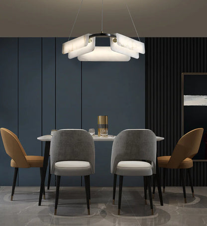 Alabaster Modern Chandelier - Nuvé