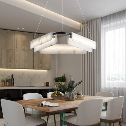 Alabaster Modern Chandelier - Nuvé