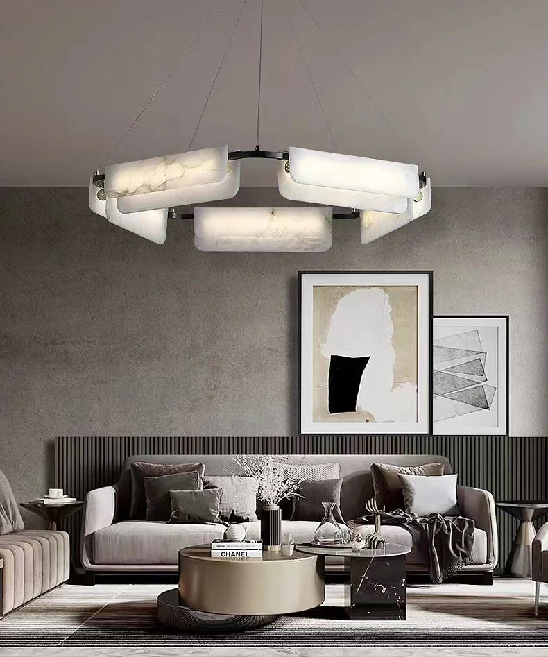 Alabaster Modern Chandelier - Nuvé