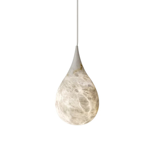 Alabaster White Raindrop Pendant Light - Nuvé