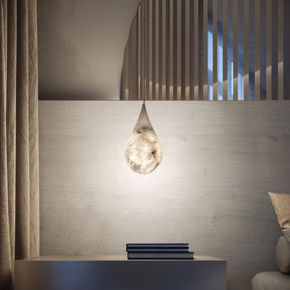 Alabaster White Raindrop Pendant Light - Nuvé