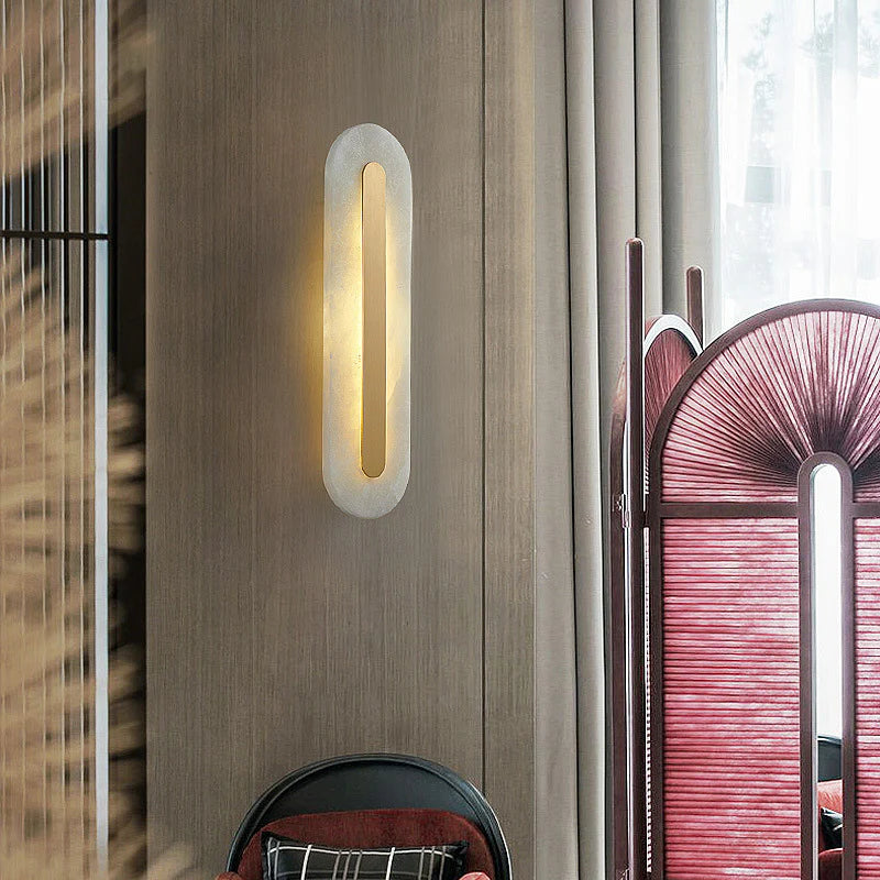 Alabaster Rounded Wall Light - Nuvé