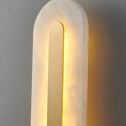 Alabaster Rounded Wall Light - Nuvé