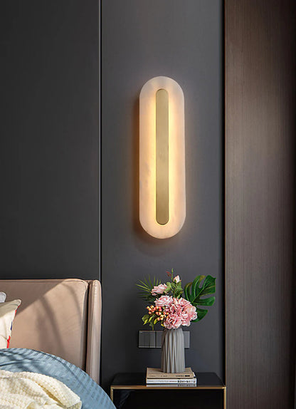 Alabaster Rounded Wall Light - Nuvé