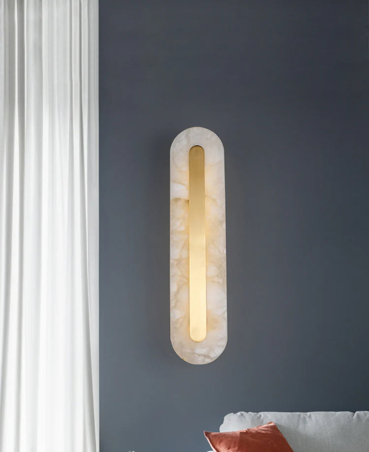 Alabaster Rounded Wall Light - Nuvé