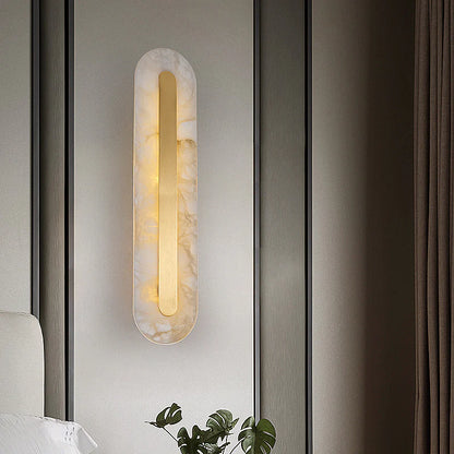 Alabaster Rounded Wall Light - Nuvé