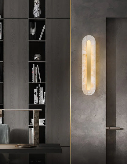 Alabaster Rounded Wall Light - Nuvé