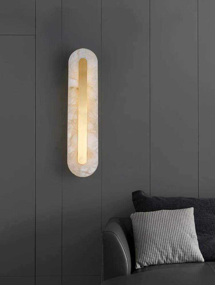 Alabaster Rounded Wall Light - Nuvé
