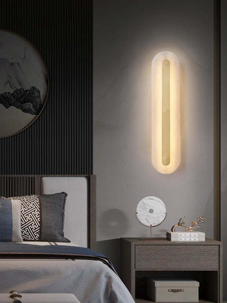 Alabaster Rounded Wall Light - Nuvé