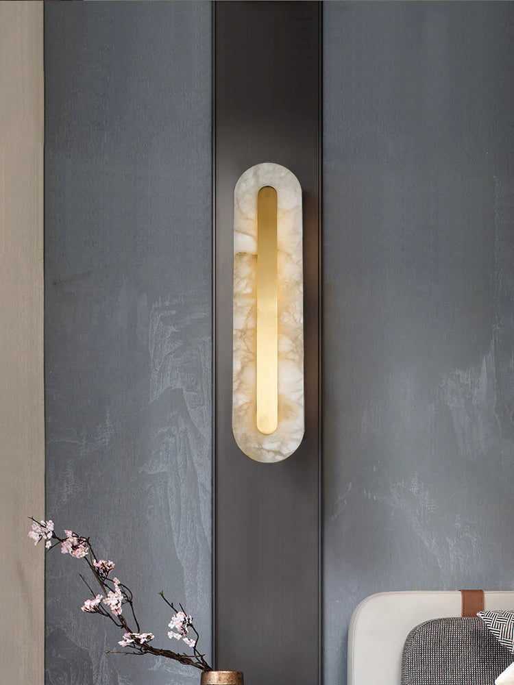 Alabaster Rounded Wall Light - Nuvé
