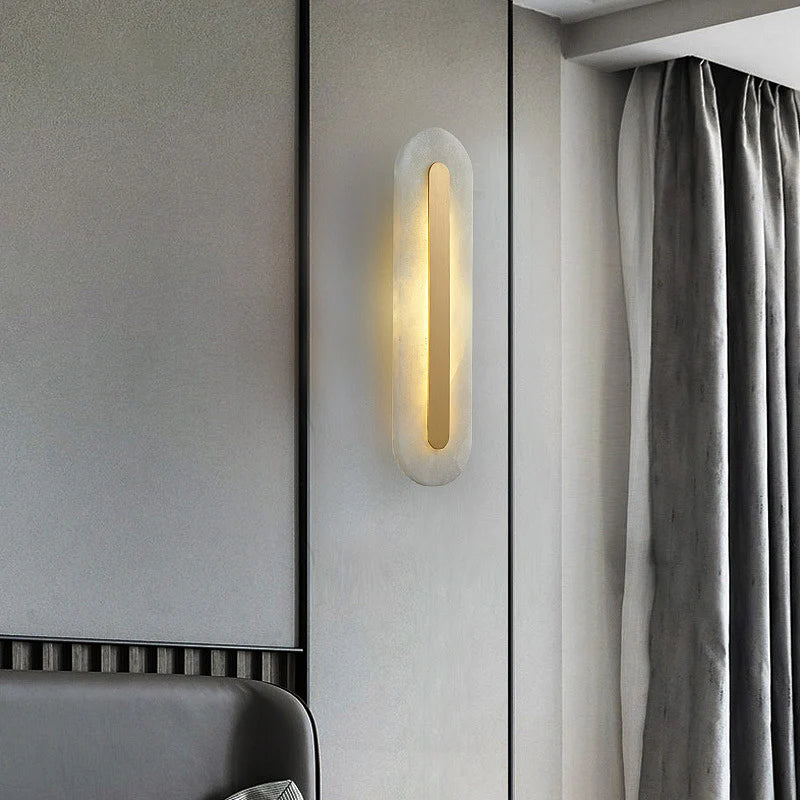Alabaster Rounded Wall Light - Nuvé