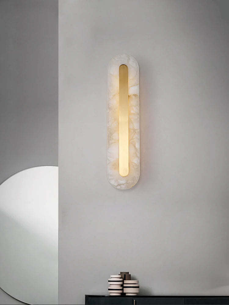 Alabaster Rounded Wall Light - Nuvé
