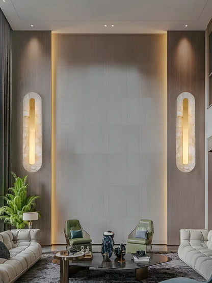 Alabaster Rounded Wall Light - Nuvé