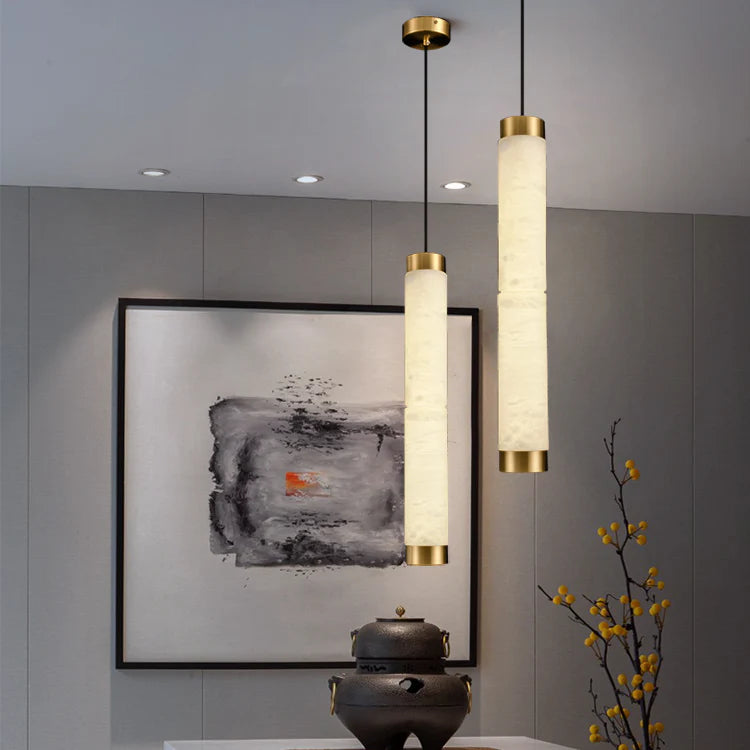 Strip Alabaster Chandelier - Nuvé