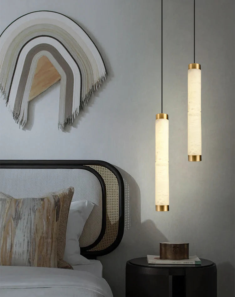 Strip Alabaster Chandelier - Nuvé
