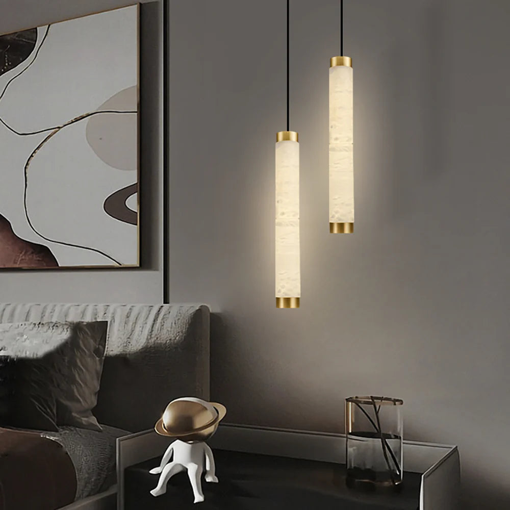 Strip Alabaster Chandelier - Nuvé