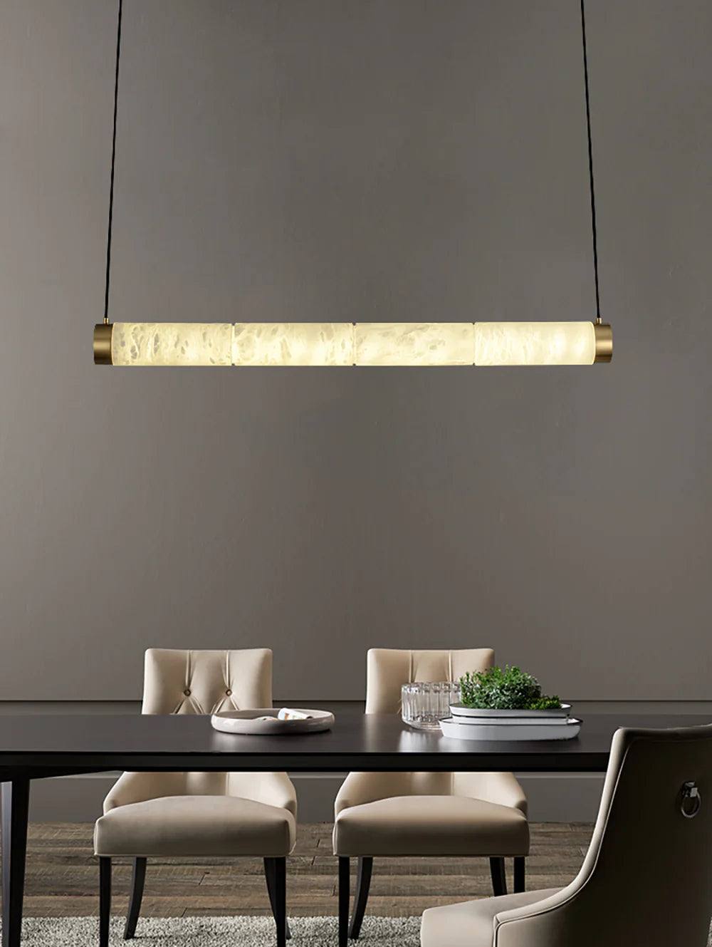 Strip Alabaster Chandelier - Nuvé